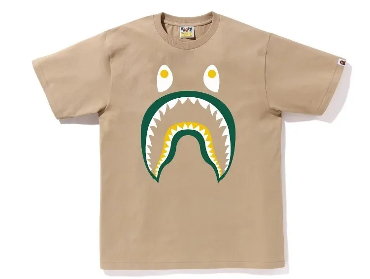 A BATHING APE  |Crew Neck Street Style Plain Cotton Short Sleeves Logo