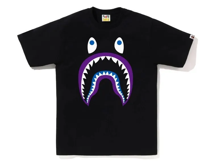 A BATHING APE  |Crew Neck Street Style Plain Cotton Short Sleeves Logo