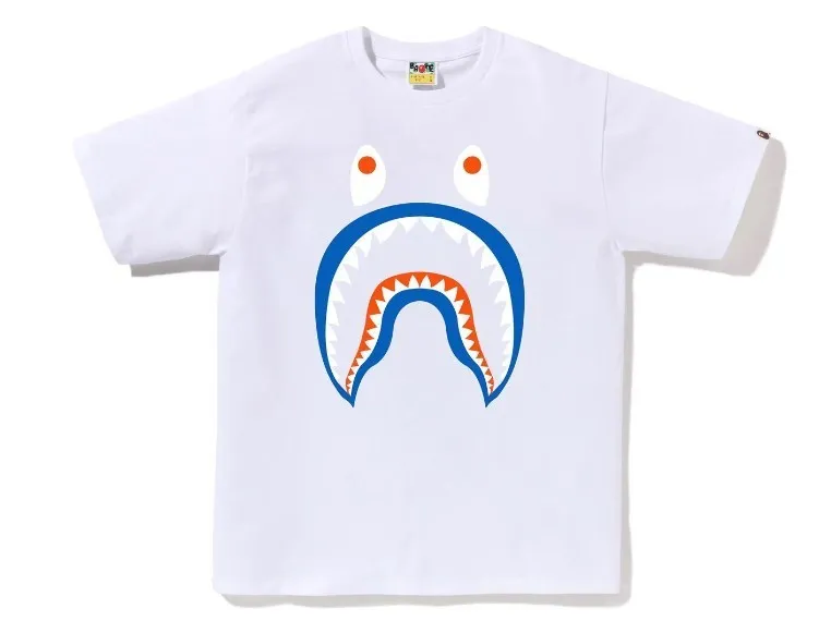 A BATHING APE  |Crew Neck Street Style Plain Cotton Short Sleeves Logo