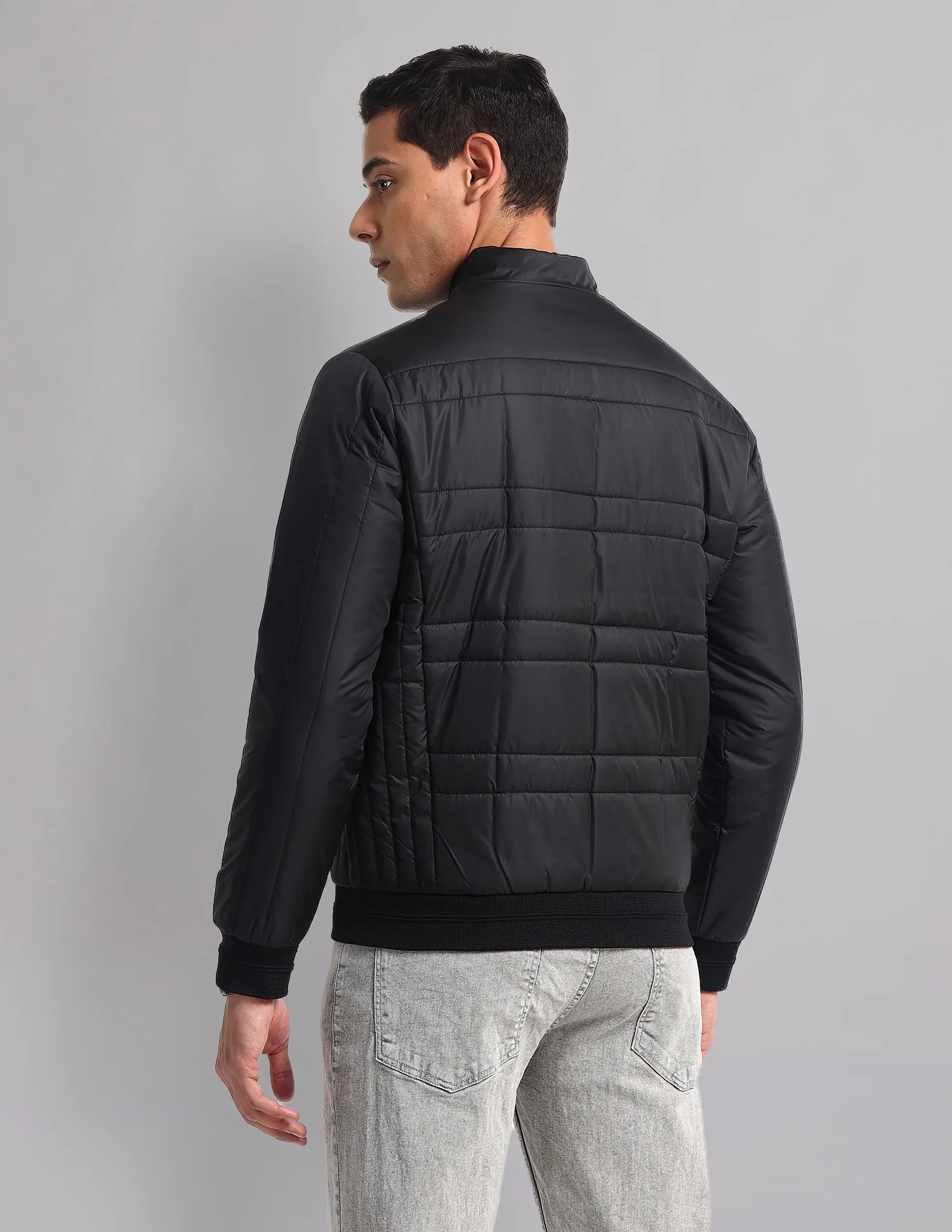 AD by Arvind Long Sleeve Quilt Reversible Jacket