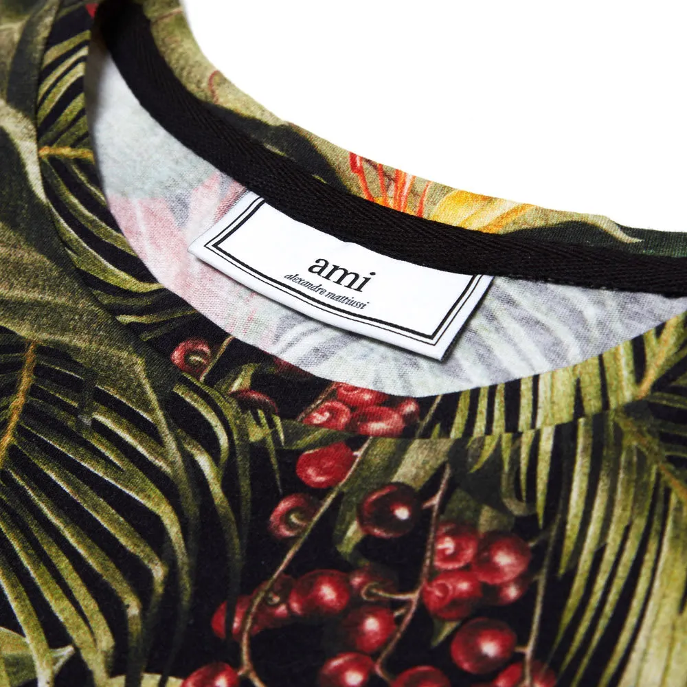 AMI Tropical All Over TeeBlack