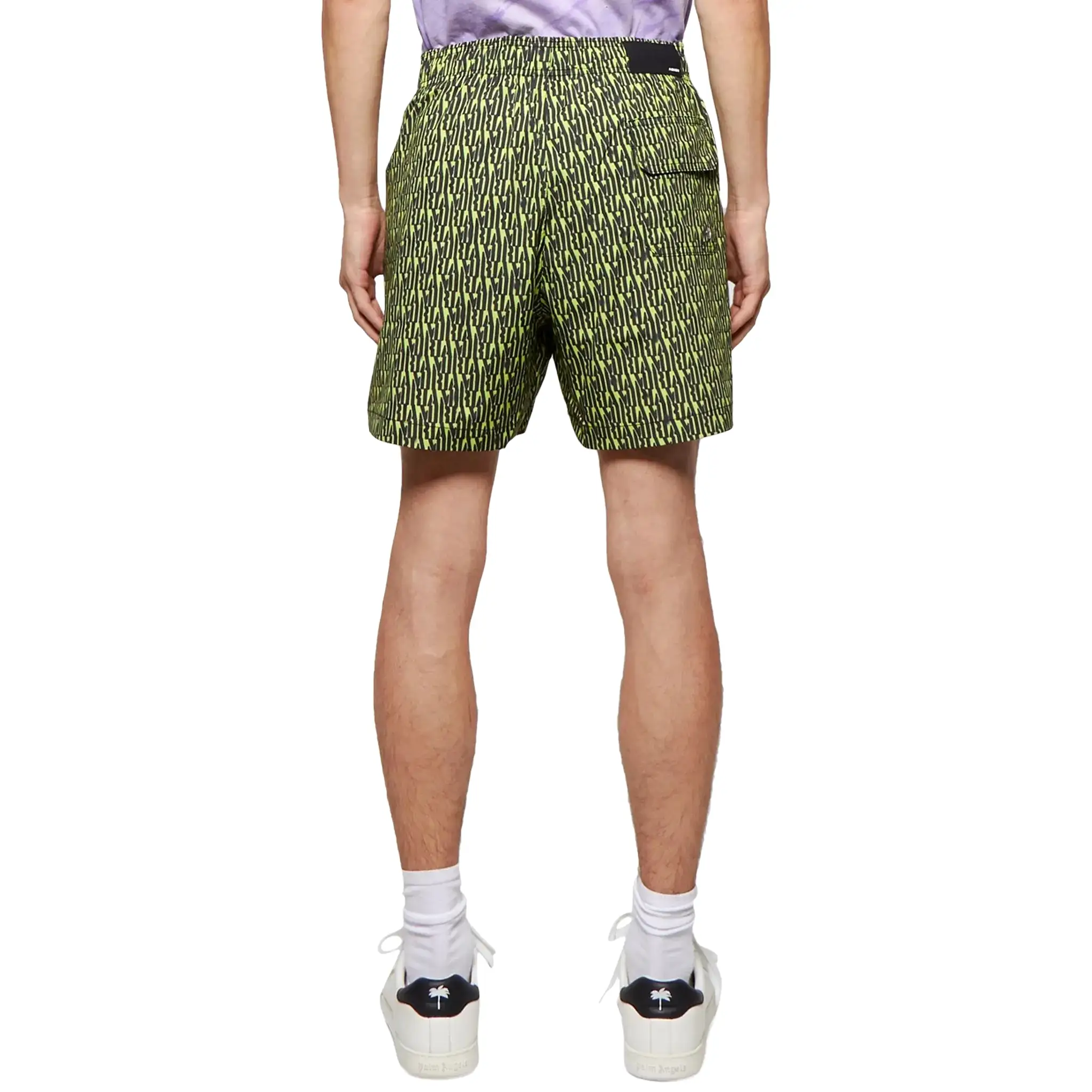 Amiri All Over Green Swim Shorts