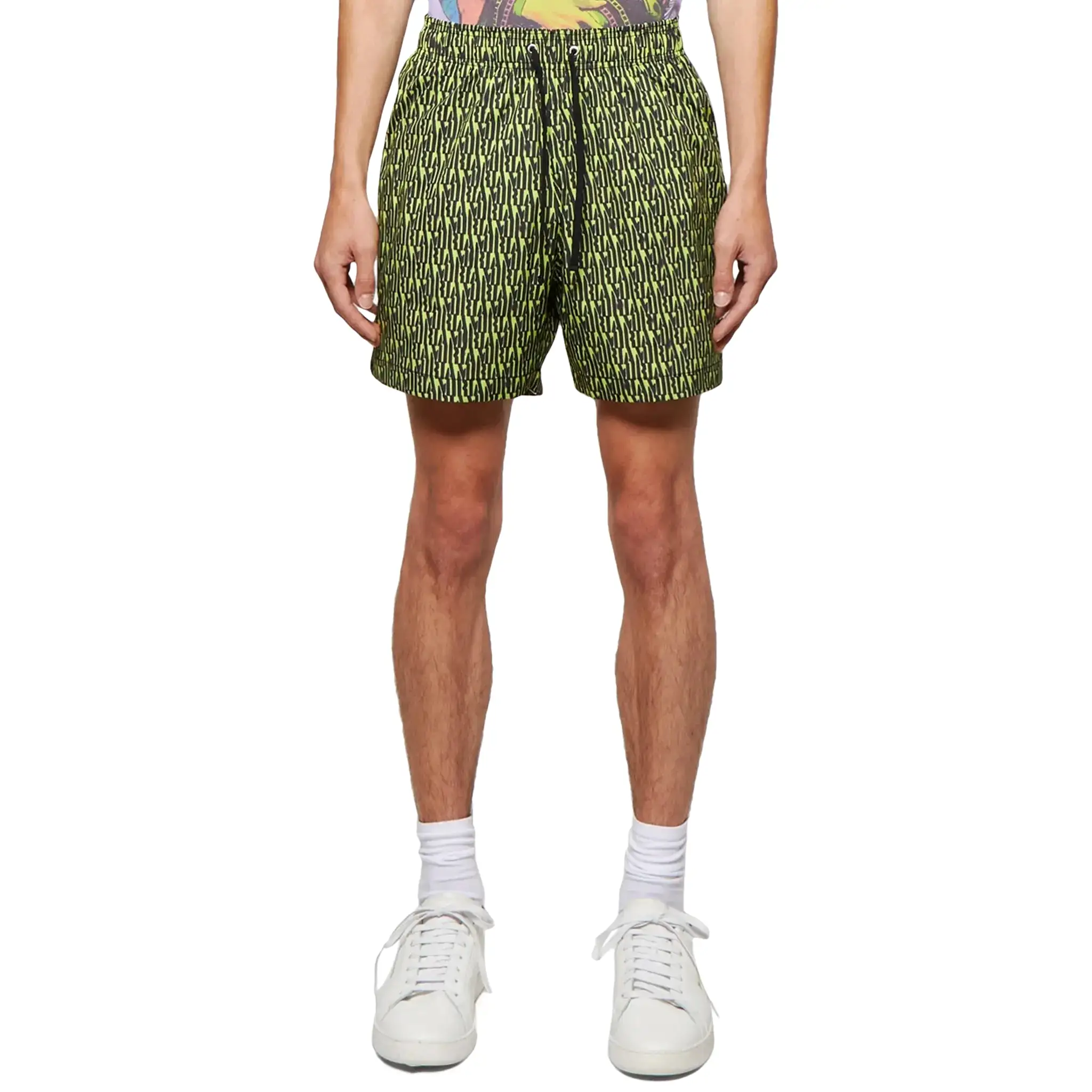 Amiri All Over Green Swim Shorts