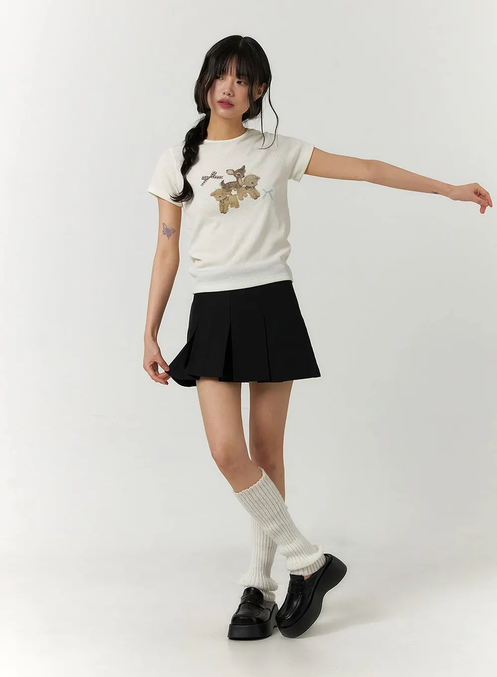 Animal Graphic Short Sleeve Tee CF407