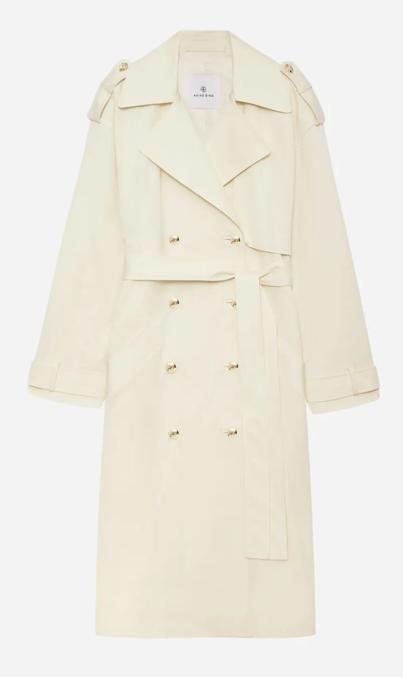  Anine Bing      Layton Trench - Cream 