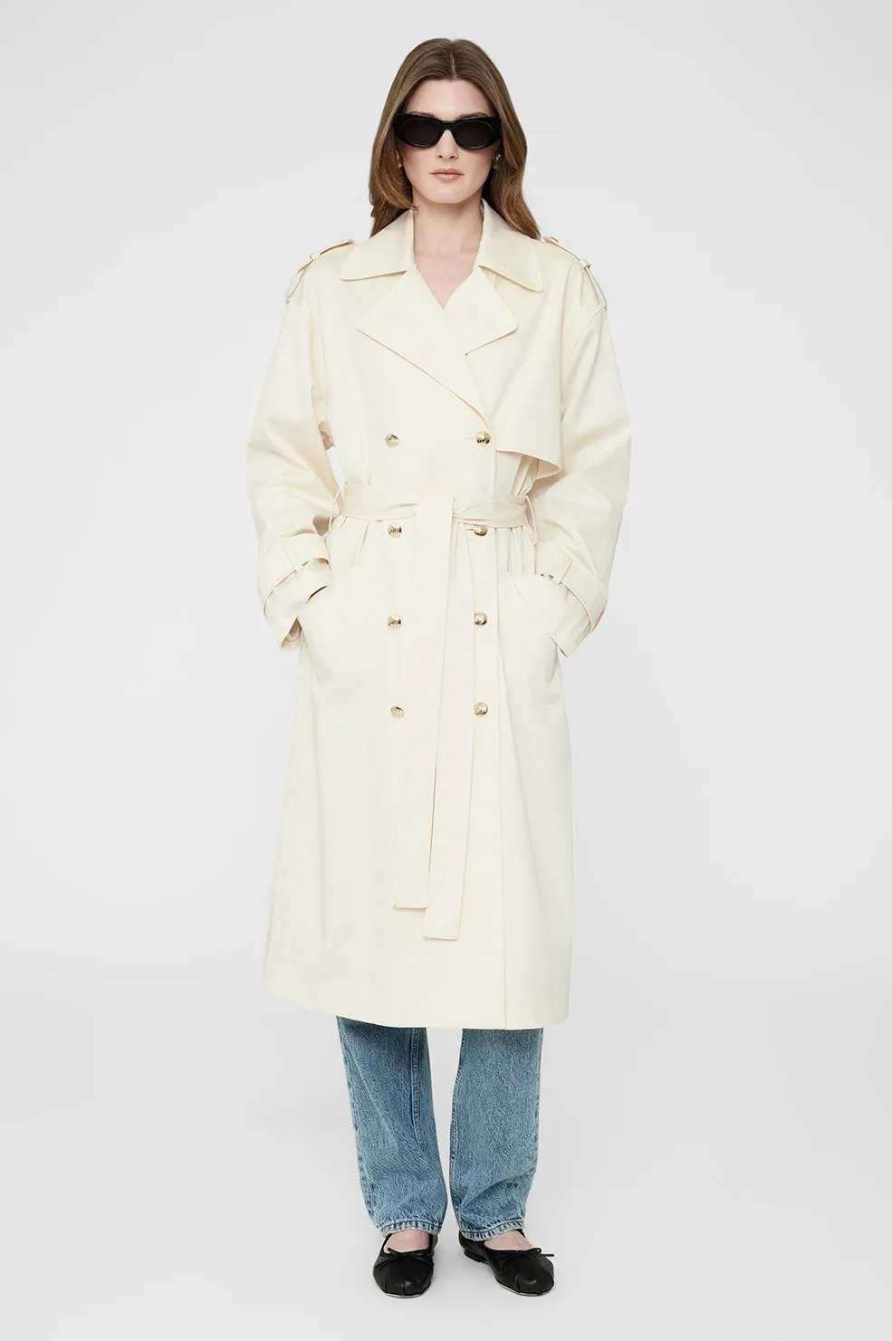  Anine Bing      Layton Trench - Cream 