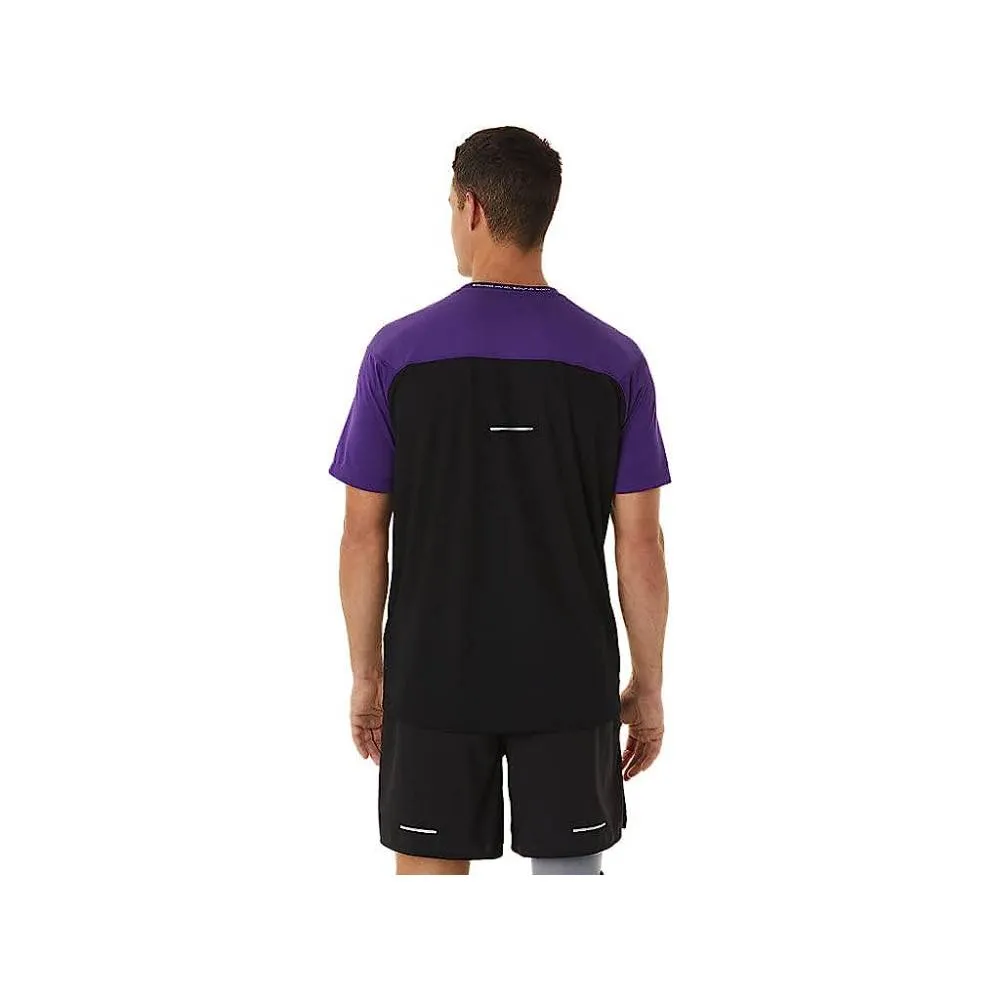 ASICS Men's Race Short Sleeve Top (Grape Jam/Performance Black)