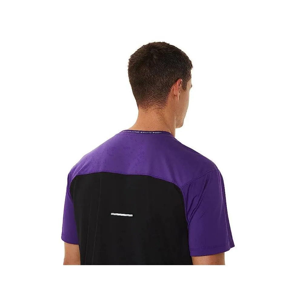 ASICS Men's Race Short Sleeve Top (Grape Jam/Performance Black)