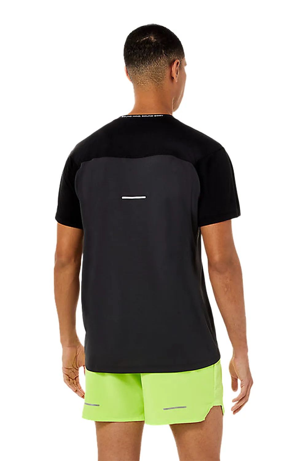 ASICS Men's Race SS Top in Black/Graphite Grey