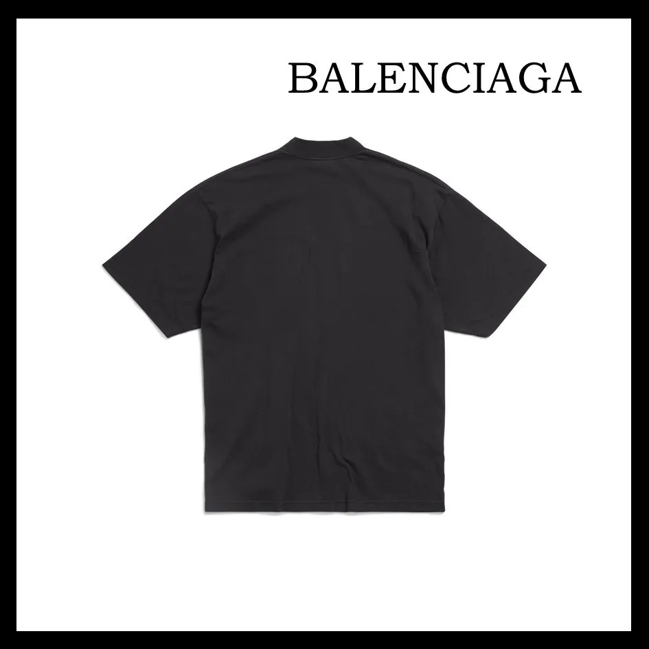 BALENCIAGA  |Political Stencil T-shirt Medium Fit in Black/white