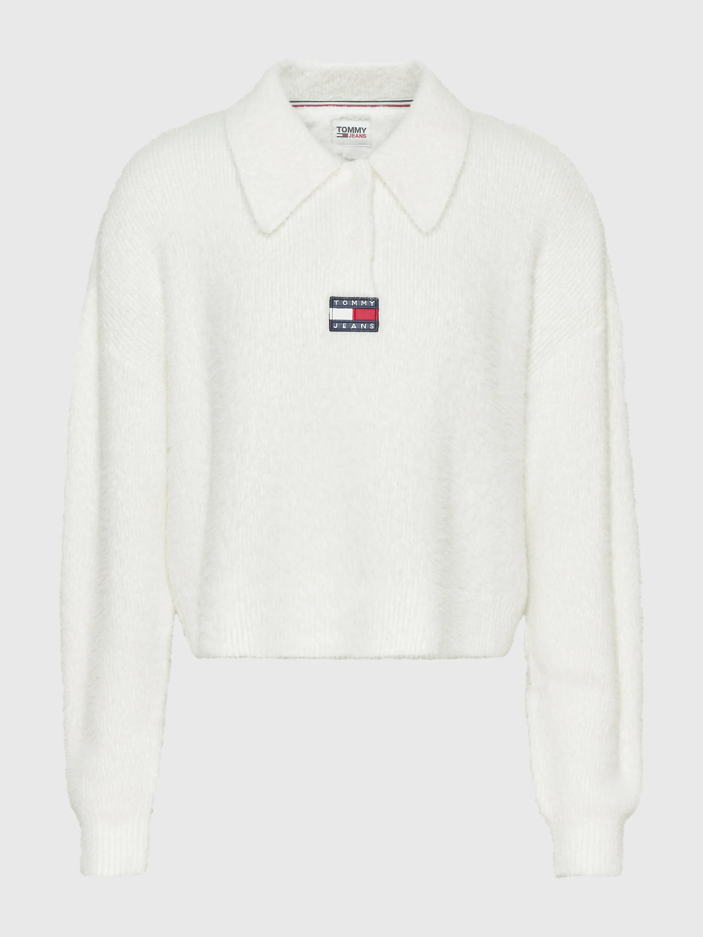 Boxy Cropped Polo Jumper | Sweatshirts & Hoodies | Tommy Jeans