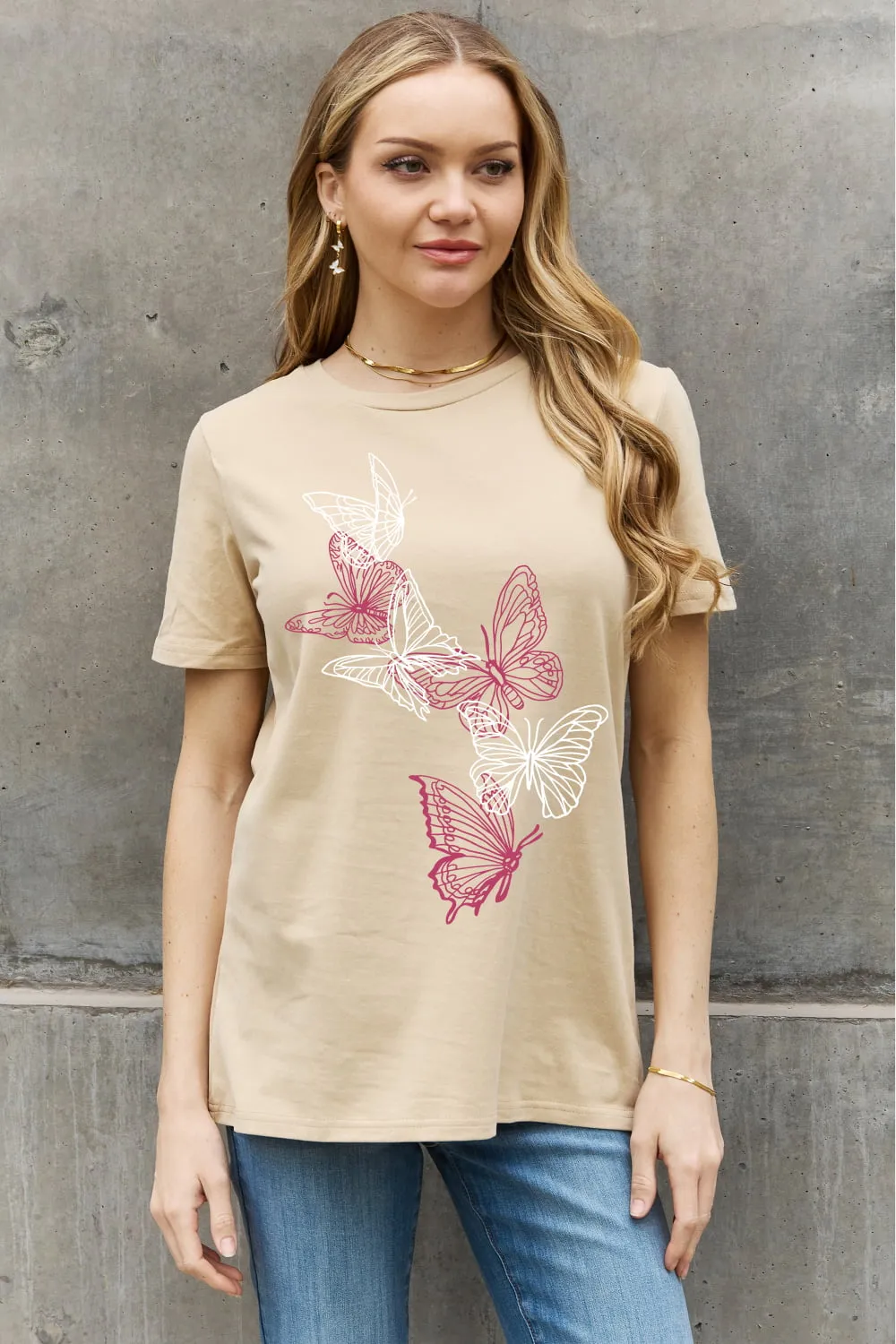 Butterfly Garden Graphic Cotton Tee