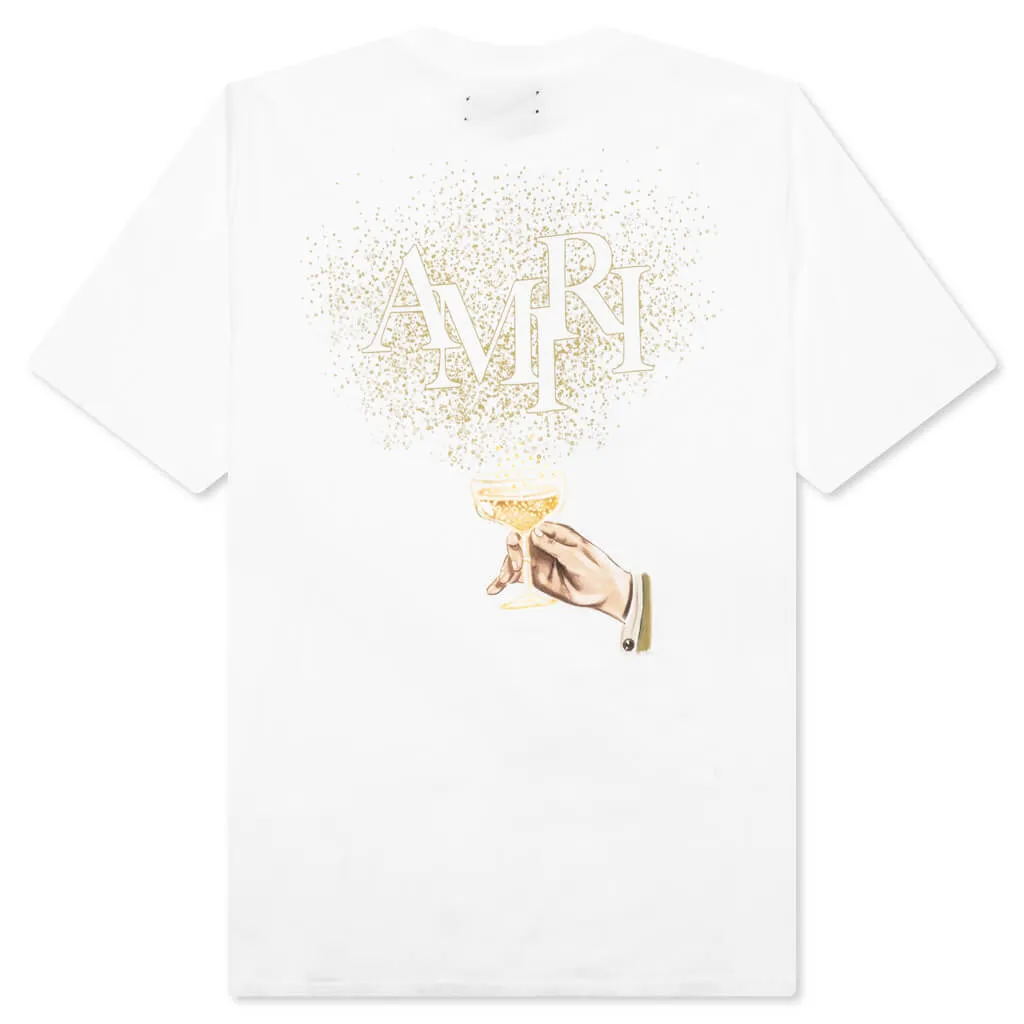 Champagne Tee - White