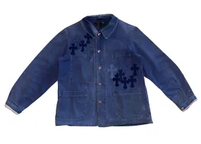 Chrome Hearts 'French Workwear' 20 Patch Blue Denim Jacket