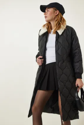 Collar Quilted Coat