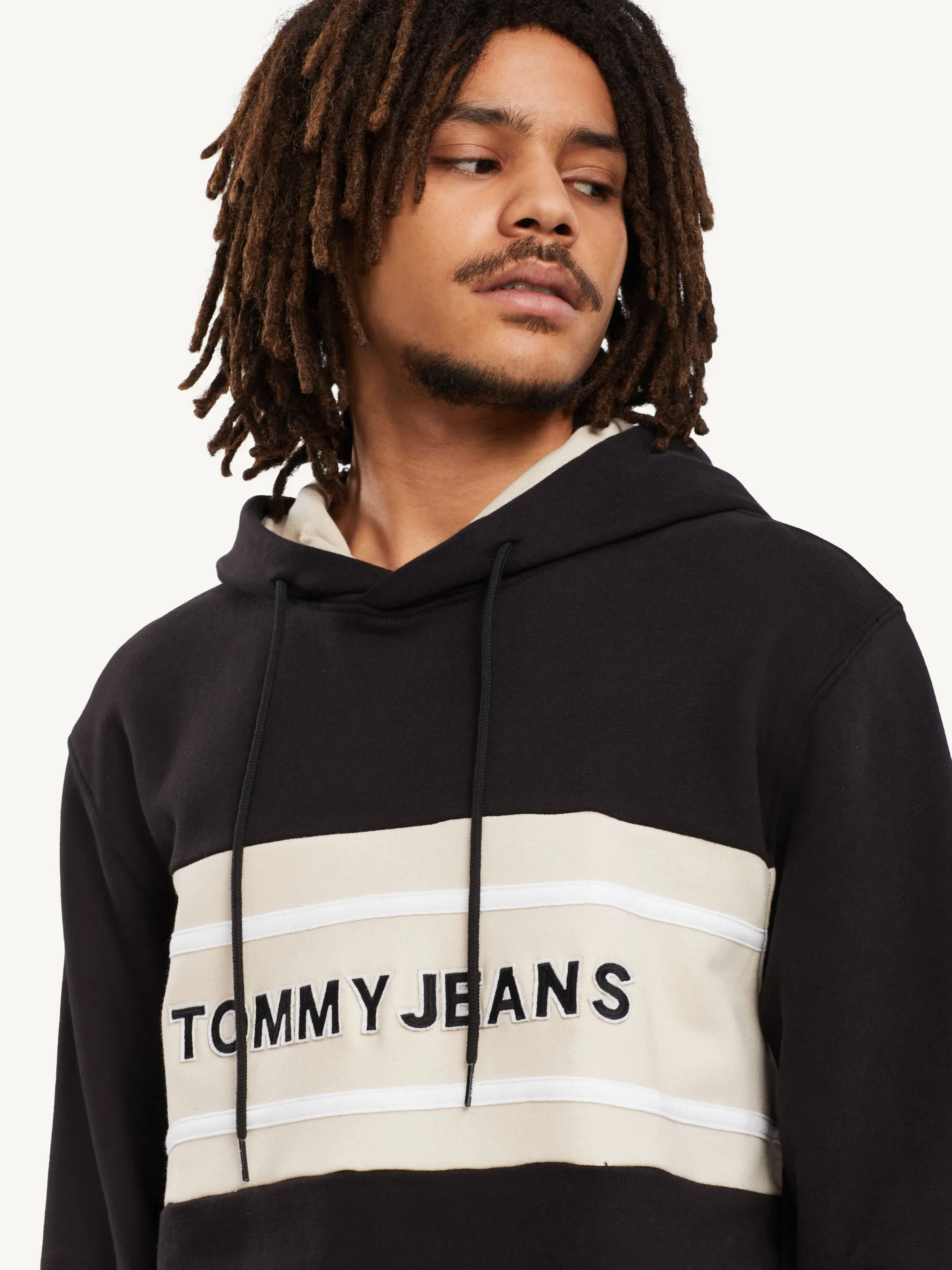 Contrast Panel Organic Hoodie |  Hoodies |  Tommy Hilfiger