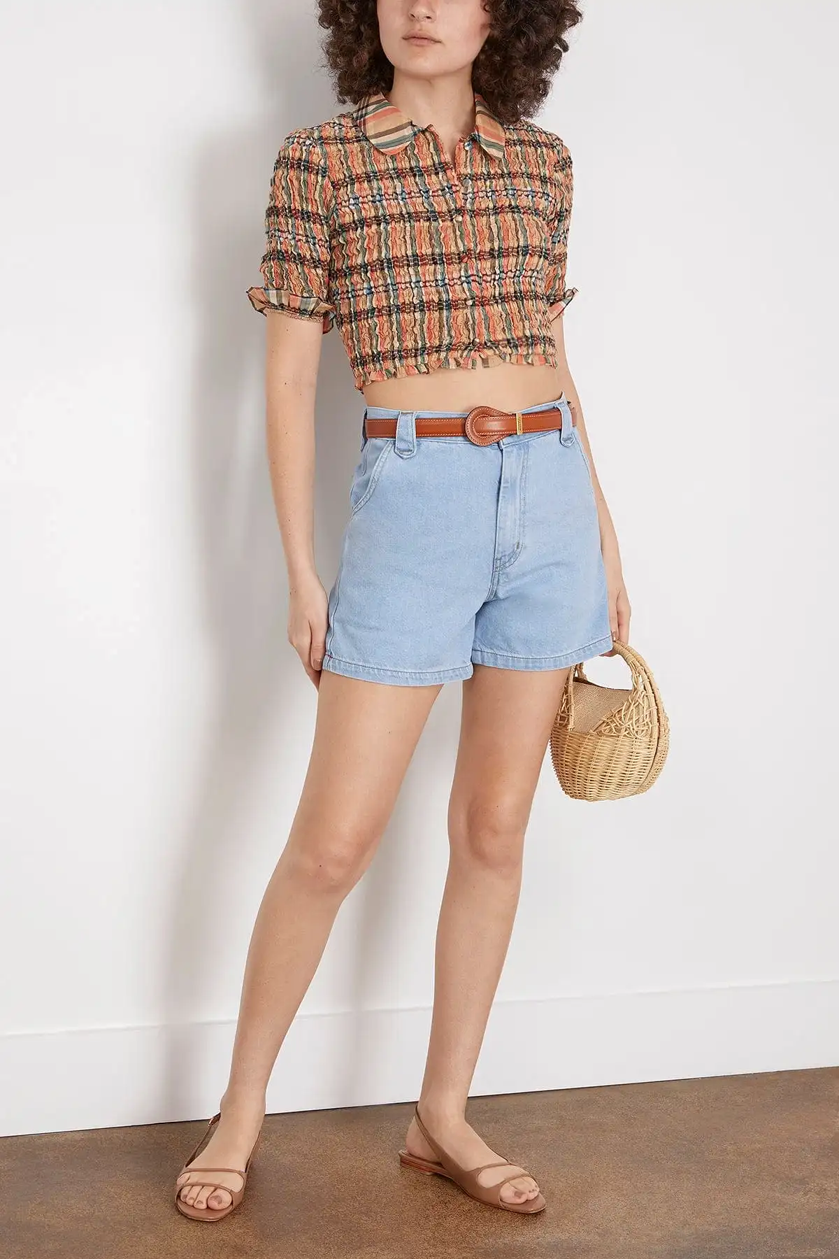 Dez Short in Light Blue Denim