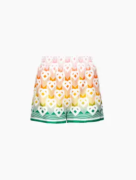 Drawstring Silk Short