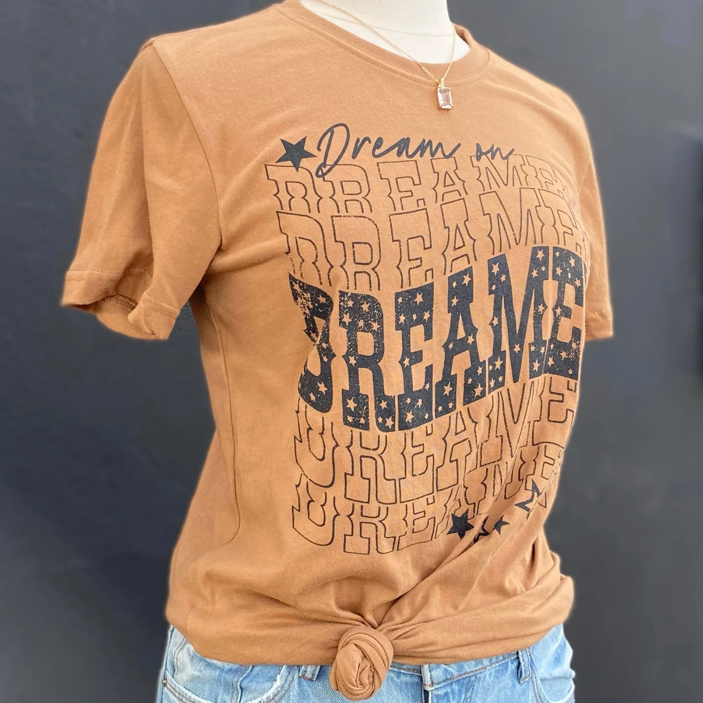 Dream On Dreamer Graphic Print Tee