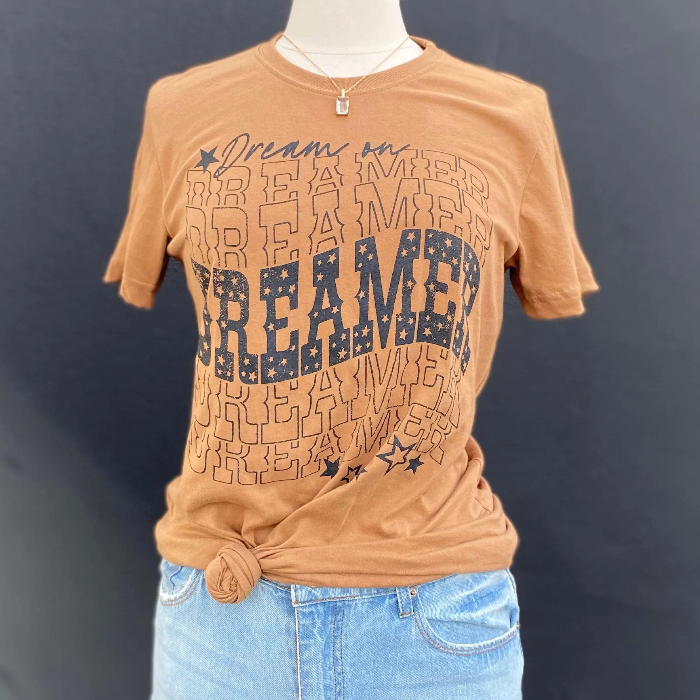 Dream On Dreamer Graphic Print Tee