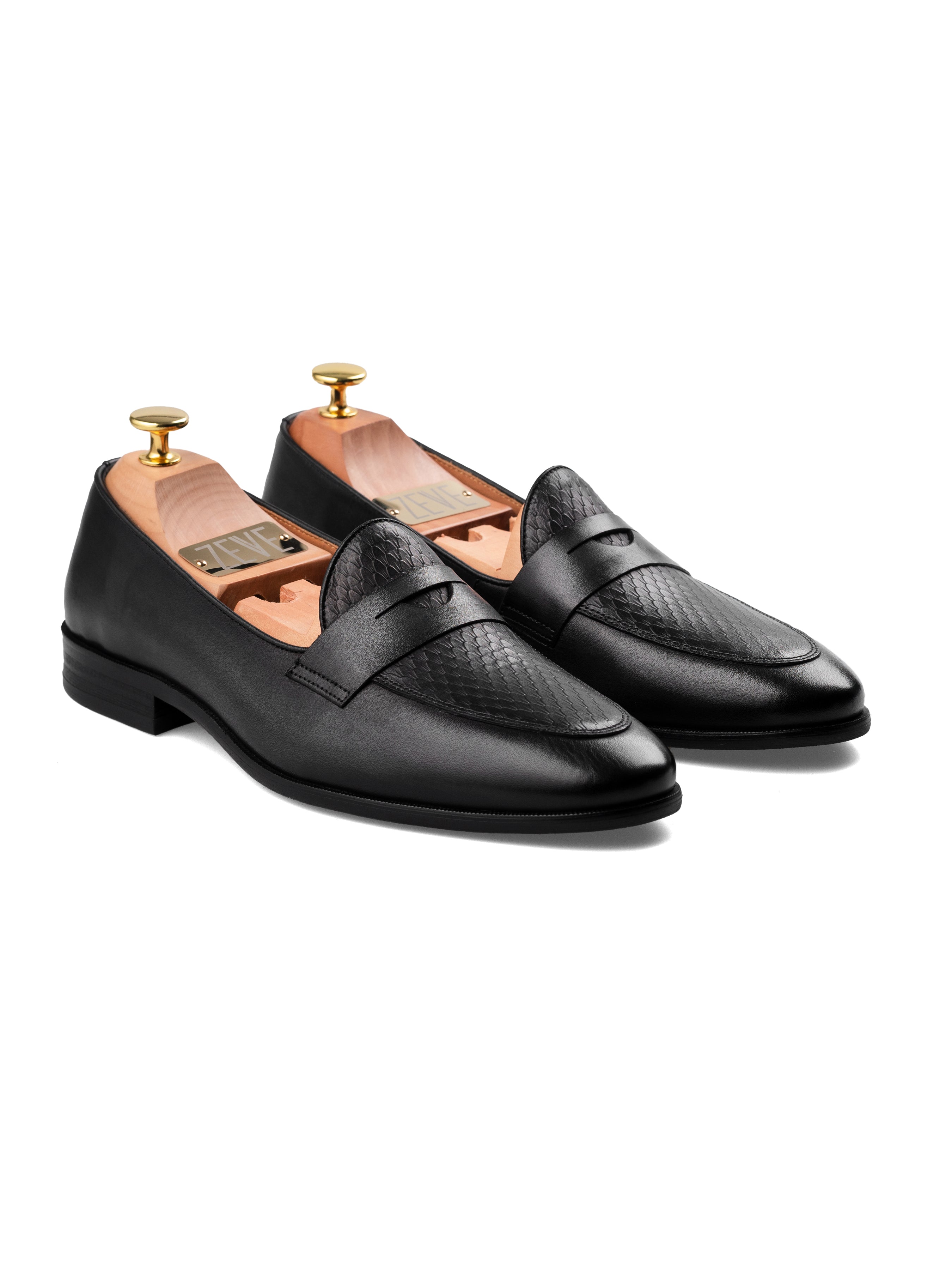 Enzo Belgian Loafer - Solid Black