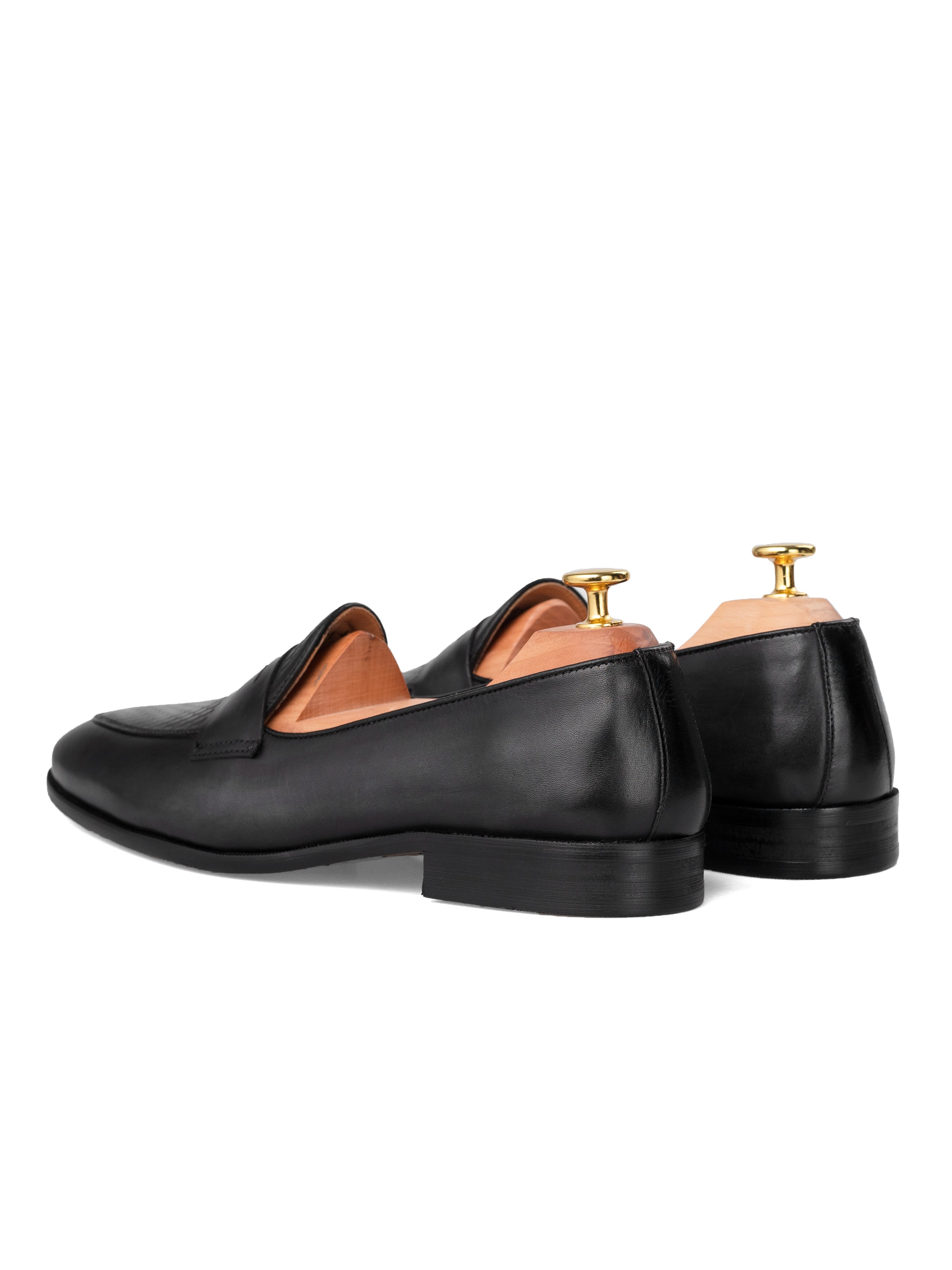 Enzo Belgian Loafer - Solid Black