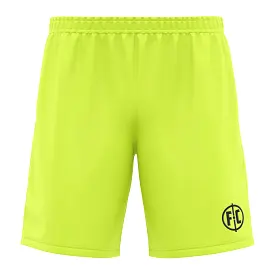 FC Match Football Short - Fluro Yellow