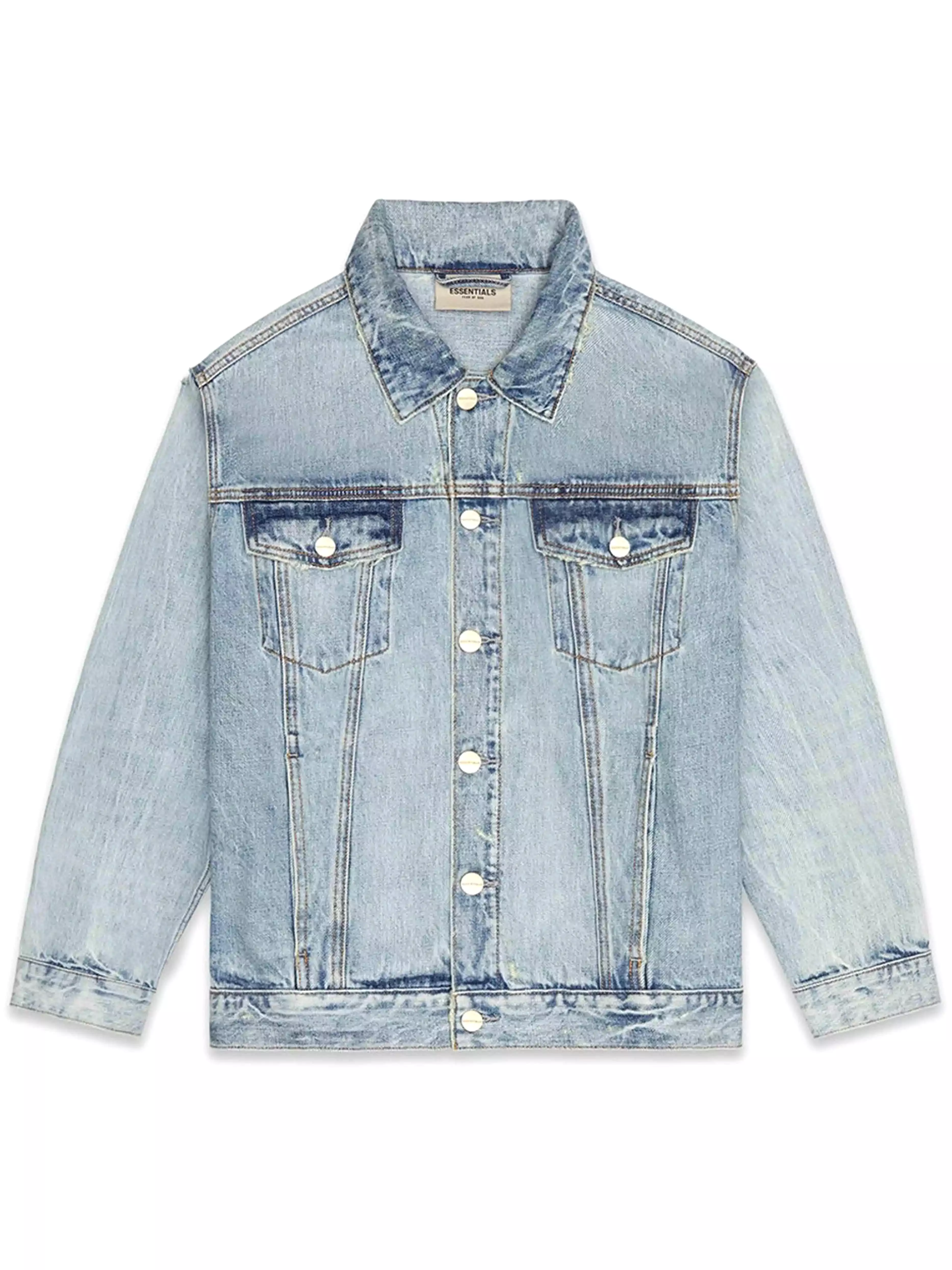 Fear Of God Essentials Denim Trucker Jacket Light Indigo [FW20]