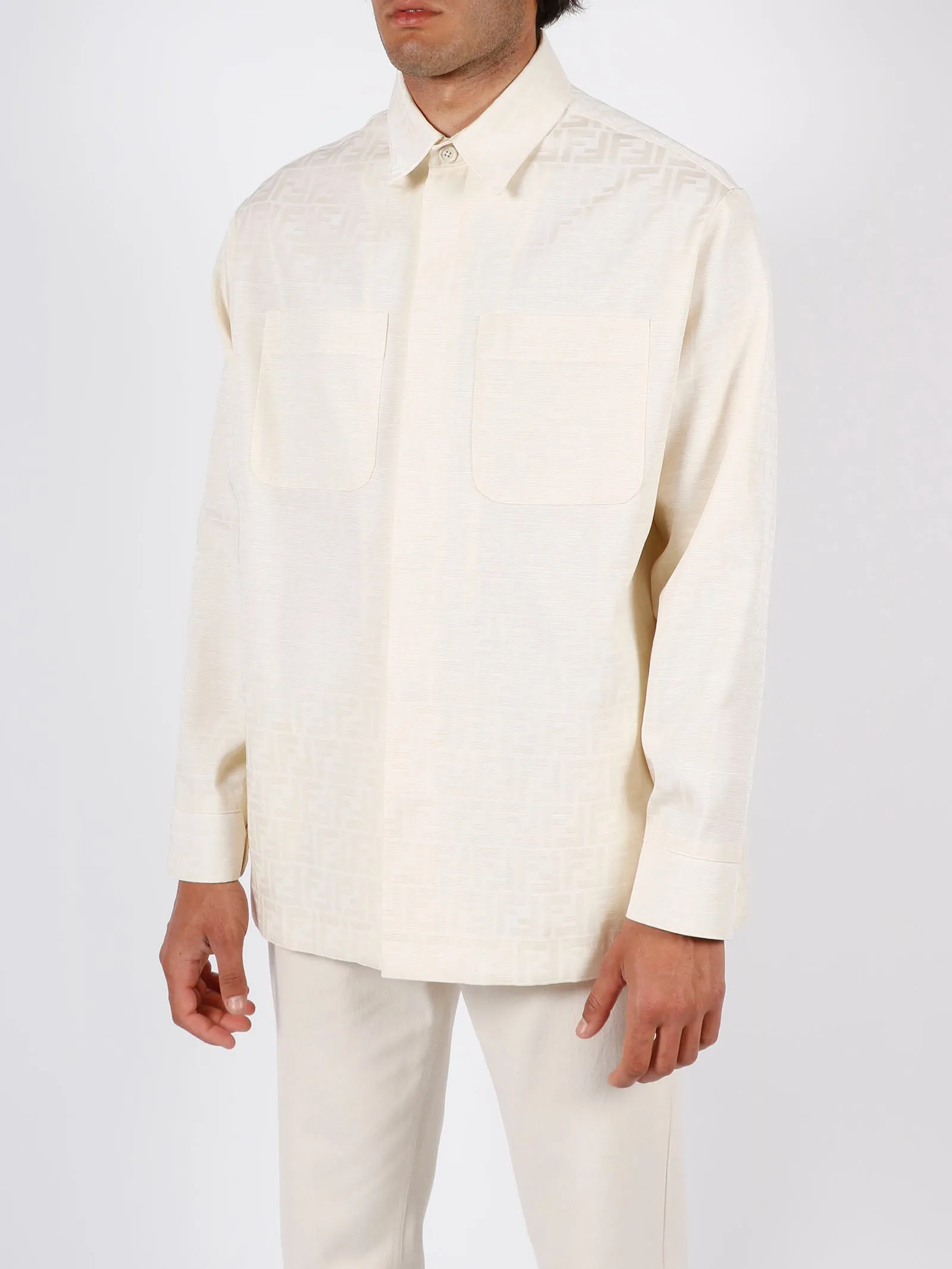 Fendi All-Over Jacquard FF Motif Shirt