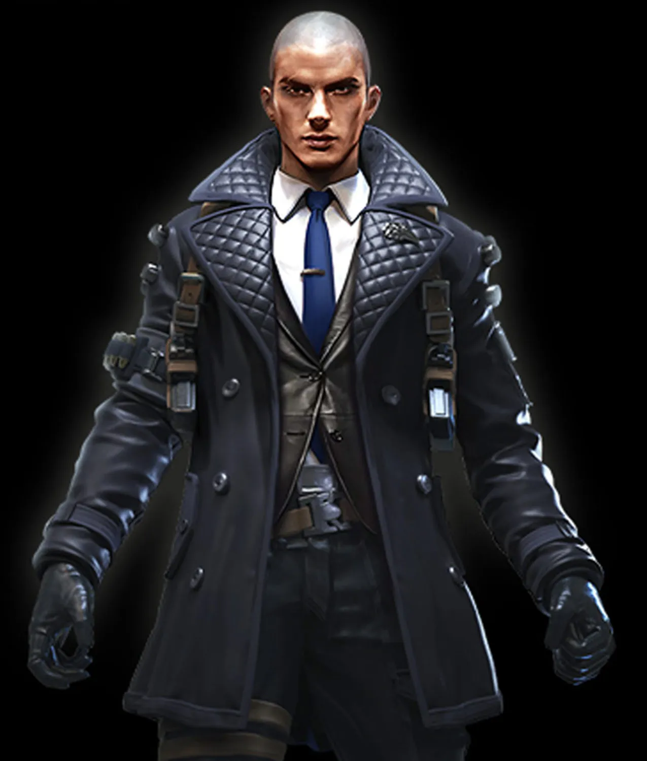 Free Fire Rafael Quilted Leather Coat - Videogame Coat