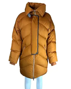 HERMÈS - PUFFER LONG JACKET DOUBLE FACE SIZE 36 FR