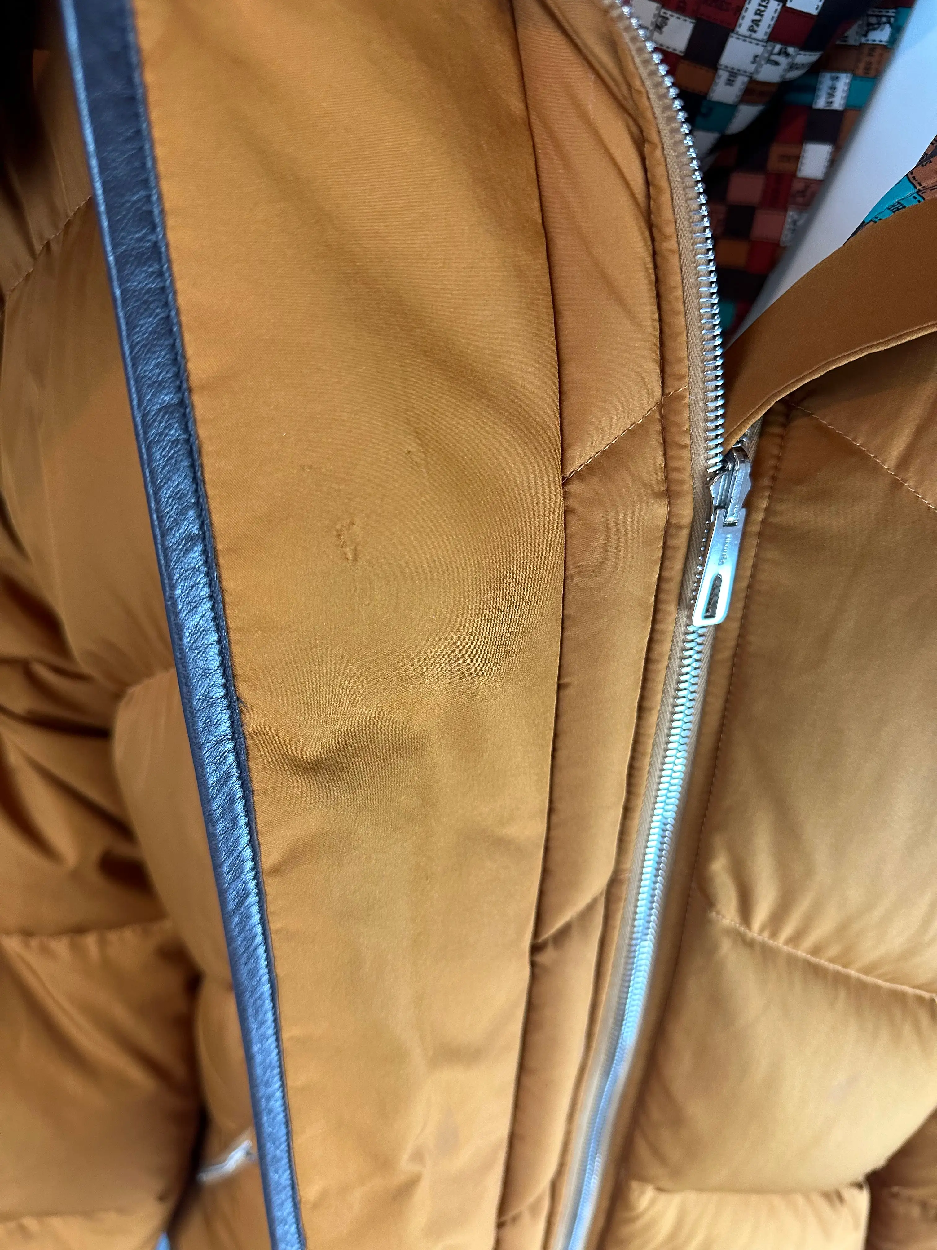 HERMÈS - PUFFER LONG JACKET DOUBLE FACE SIZE 36 FR