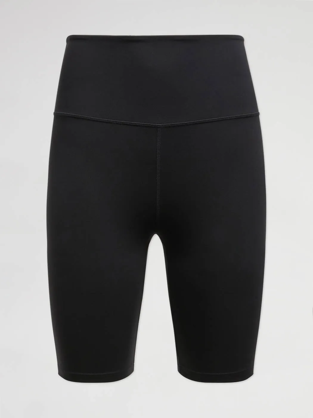 High Rise Biker Short In Diamond Compression - Black