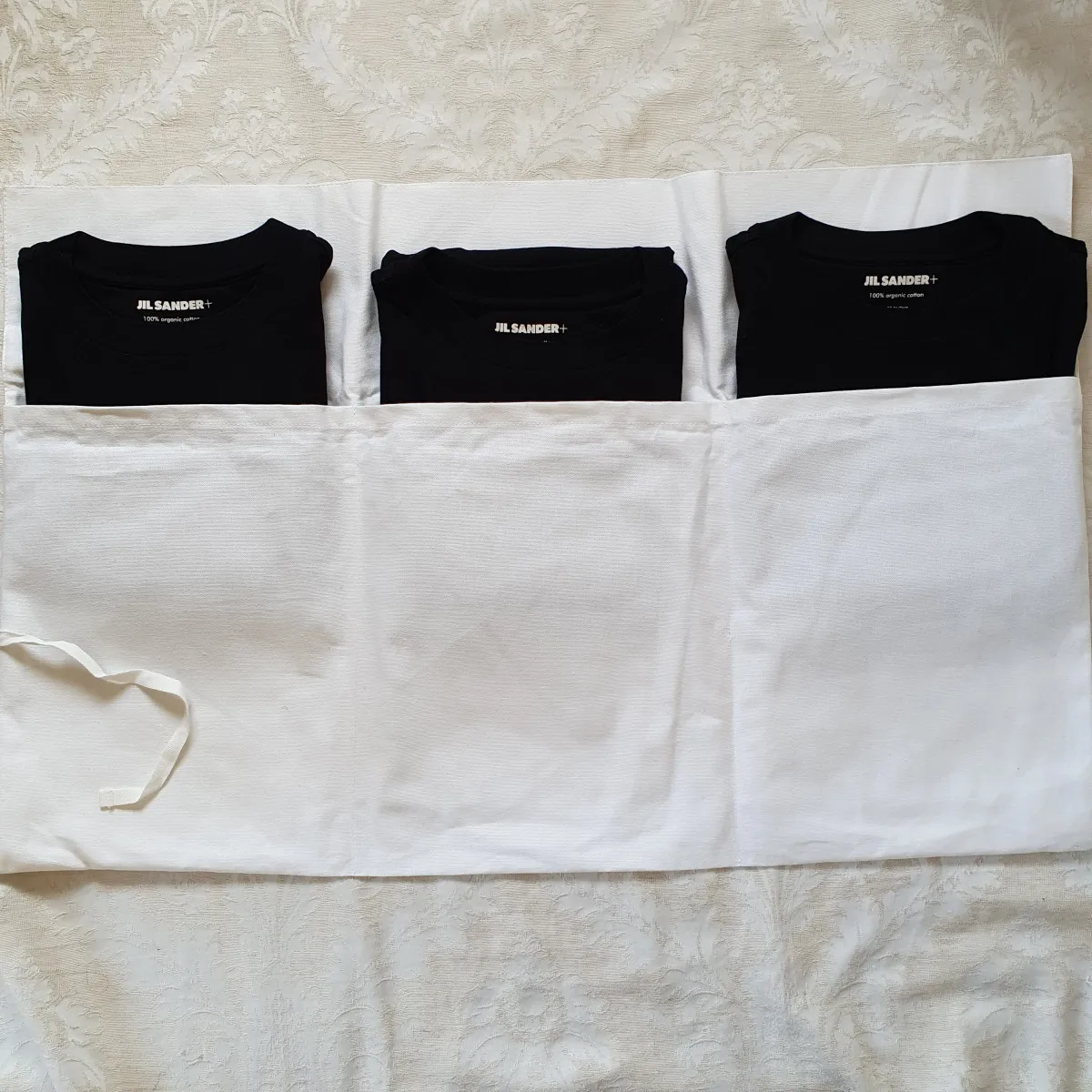 Jil Sander  |Crew Neck Plain Cotton Short Sleeves Logo Designers