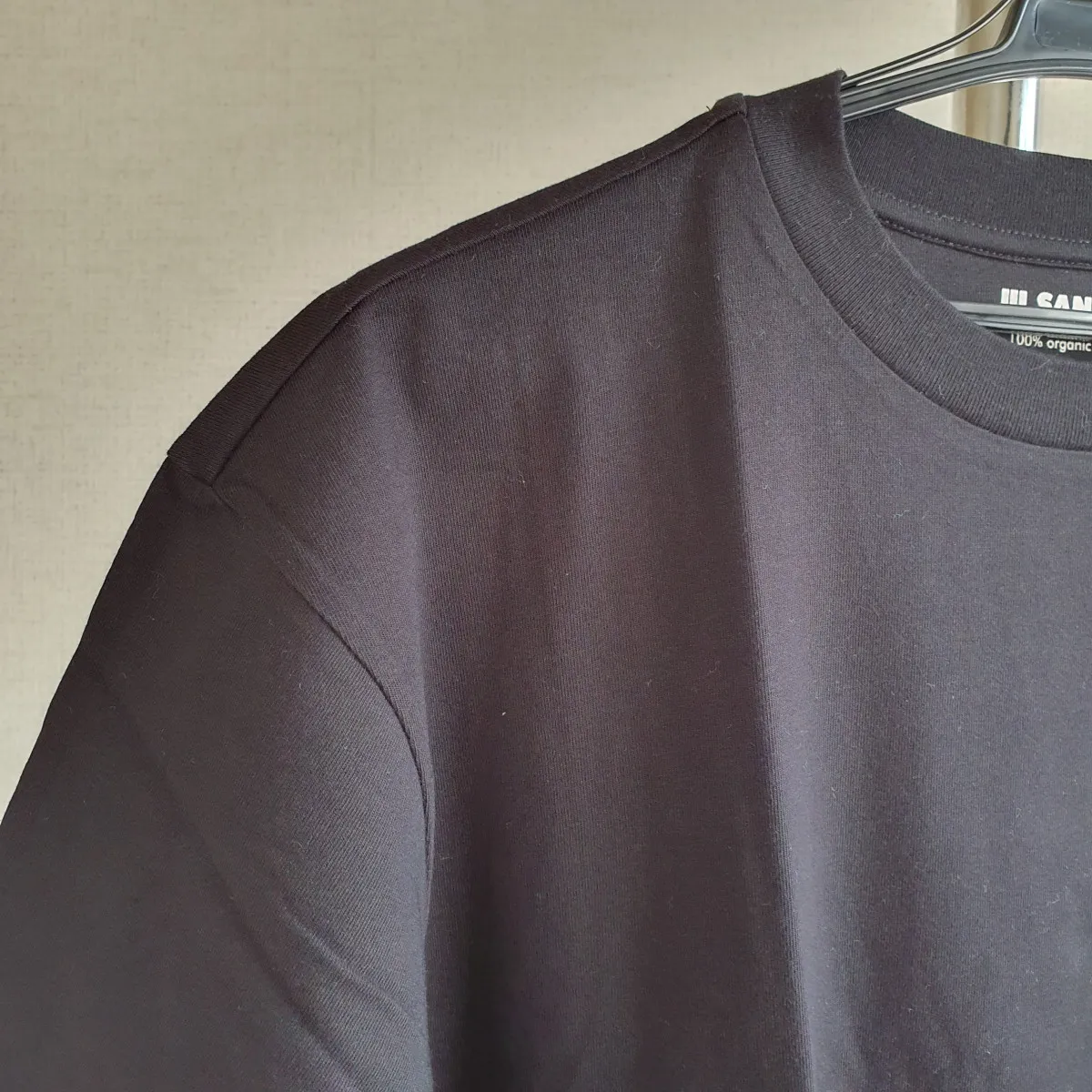 Jil Sander  |Crew Neck Plain Cotton Short Sleeves Logo Designers