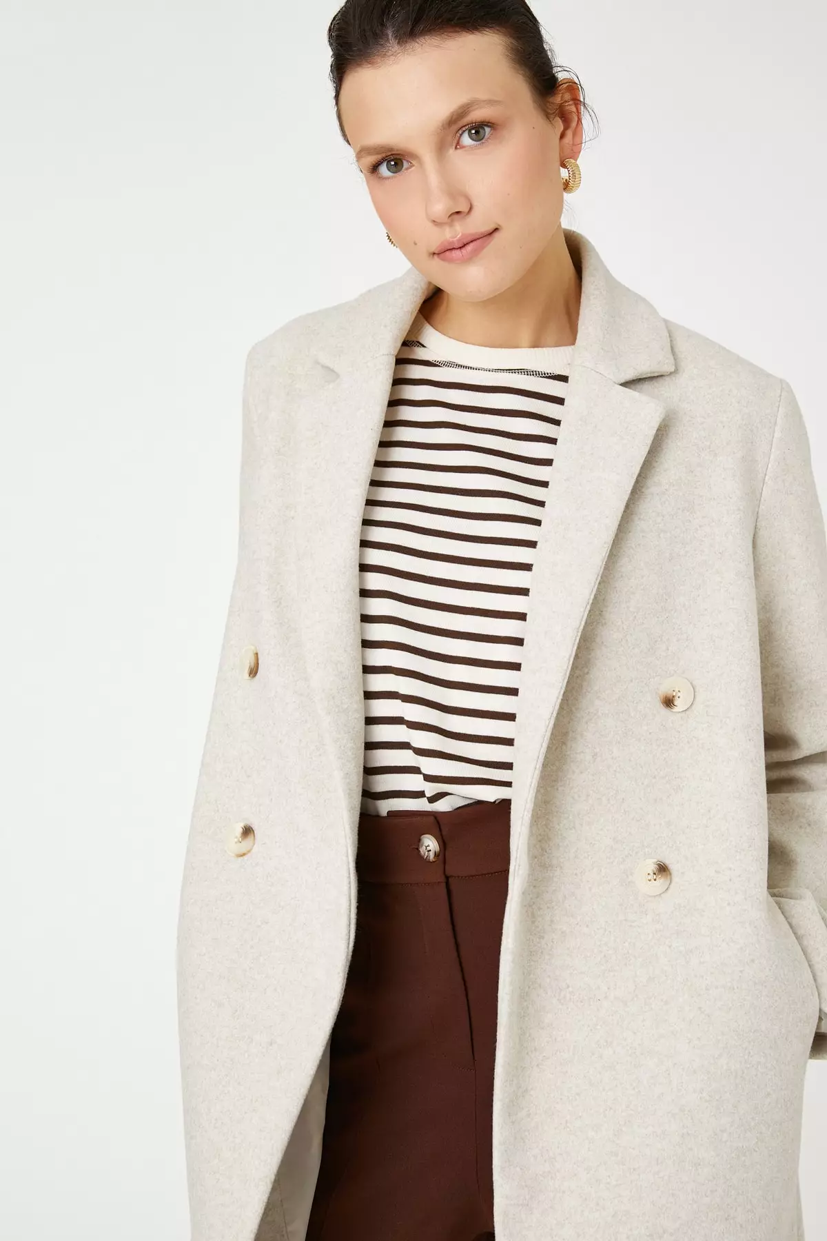 KOTON Buttoned Coat