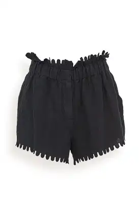 Liat Embroidery Short in Black