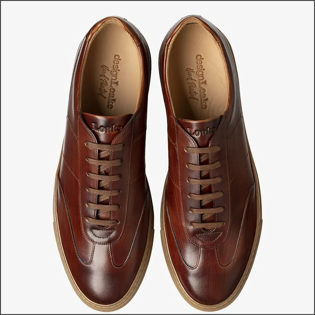 Loake Owens Chestnut Brown Sneaker Size 46 Only//