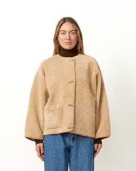 Long Sleeve Shearling Jacket