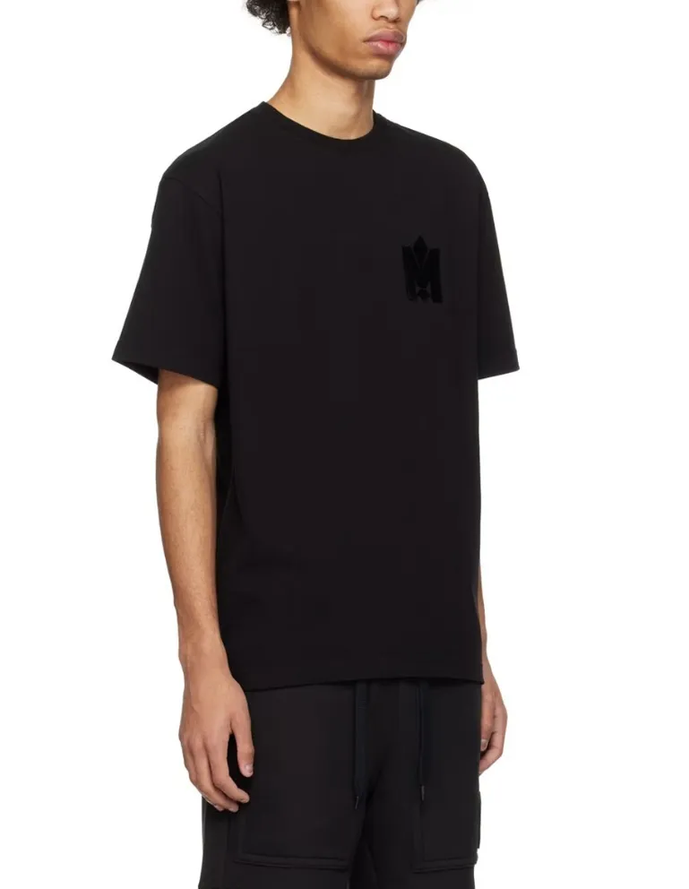 Mackage  |Crew Neck Street Style Plain Cotton Short Sleeves Logo