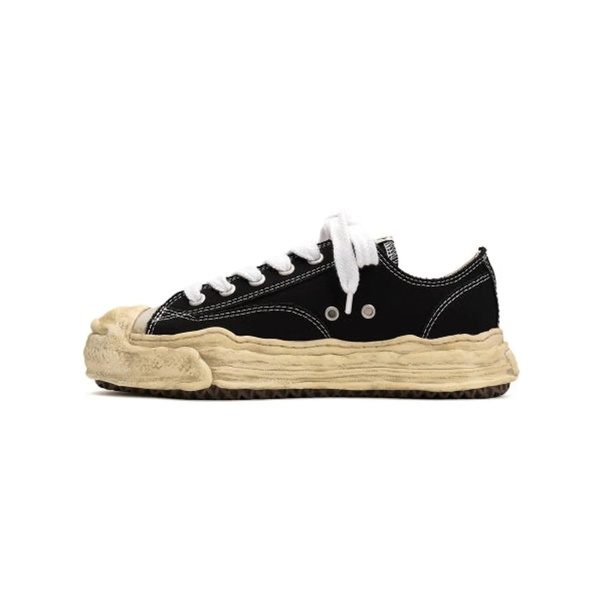 Maison Mihara Yasuhiro Black Hank OG Dyed Sole Sneakers