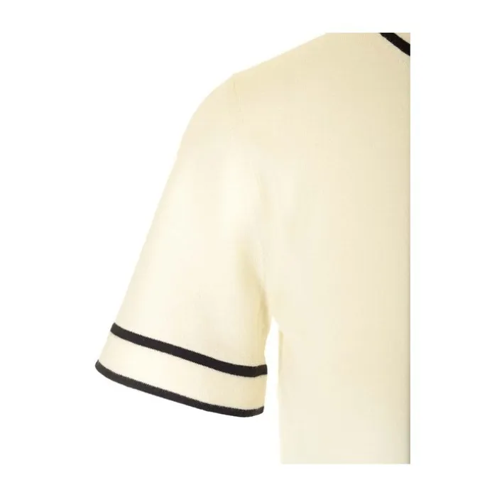 MaxMara  |Crew Neck Cotton Short Sleeves V-neck & Crew neck