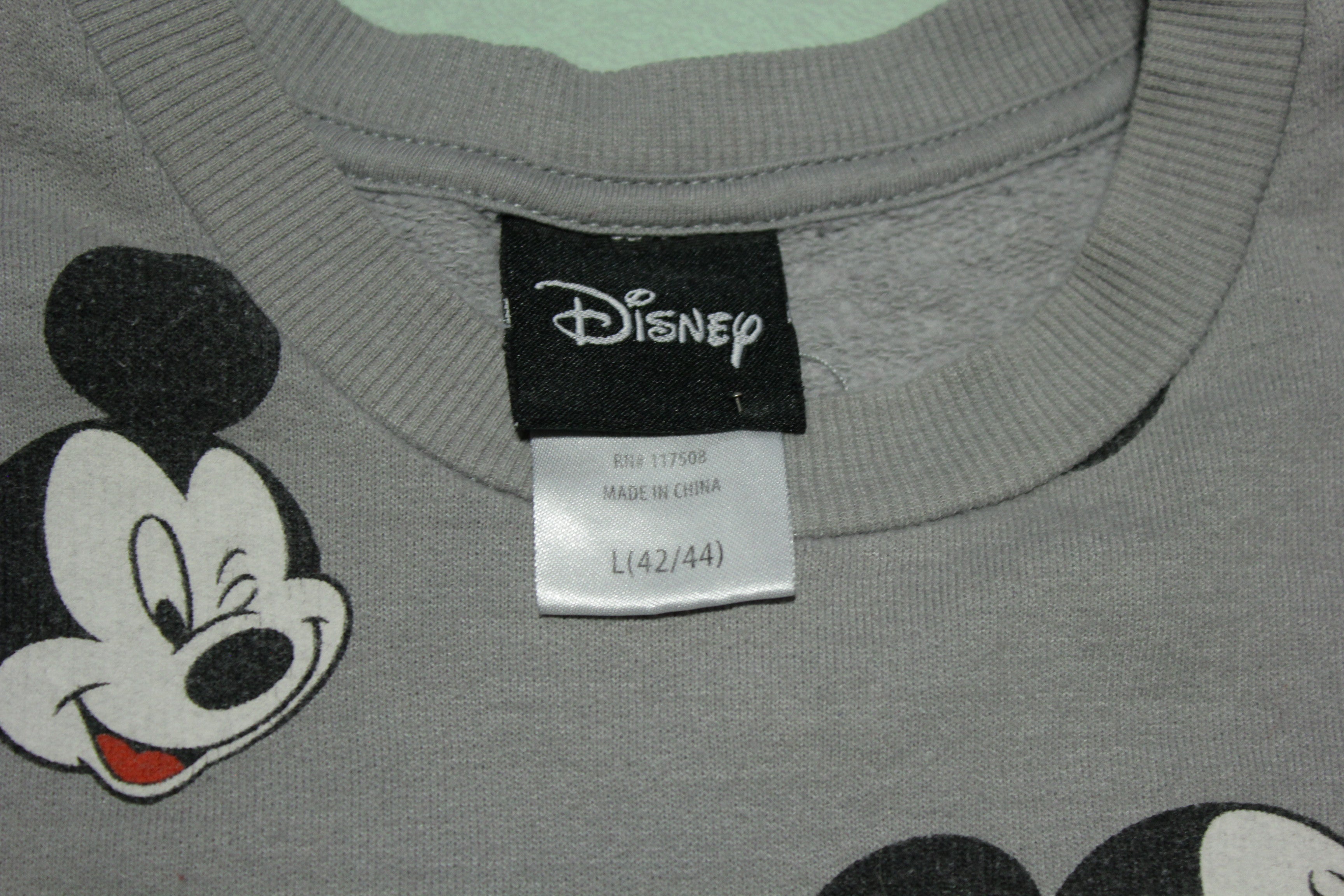 Mickey Mouse Head All Over Print Disney Crewneck Sweatshirt