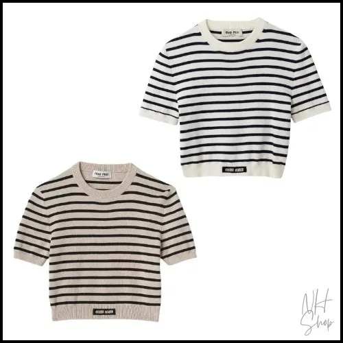 MiuMiu  |Short Sleeves V-neck & Crew neck