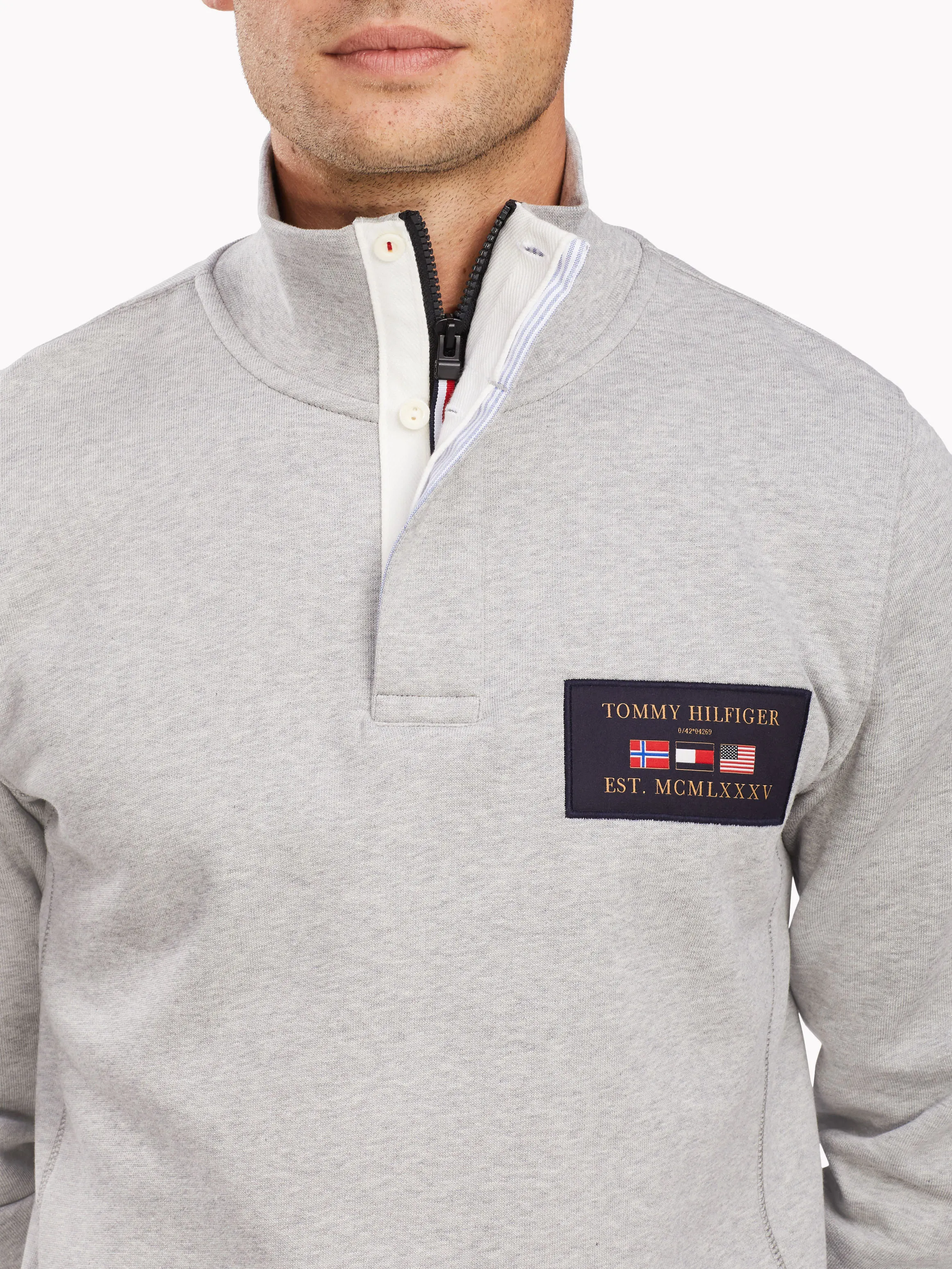 Mock Neck Fleece Sweatshirt | Hoodies | Tommy Hilfiger