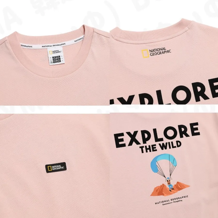 NATIONAL GEOGRAPHIC  |Unisex Street Style Logo T-Shirts