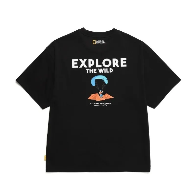 NATIONAL GEOGRAPHIC  |Unisex Street Style Logo T-Shirts