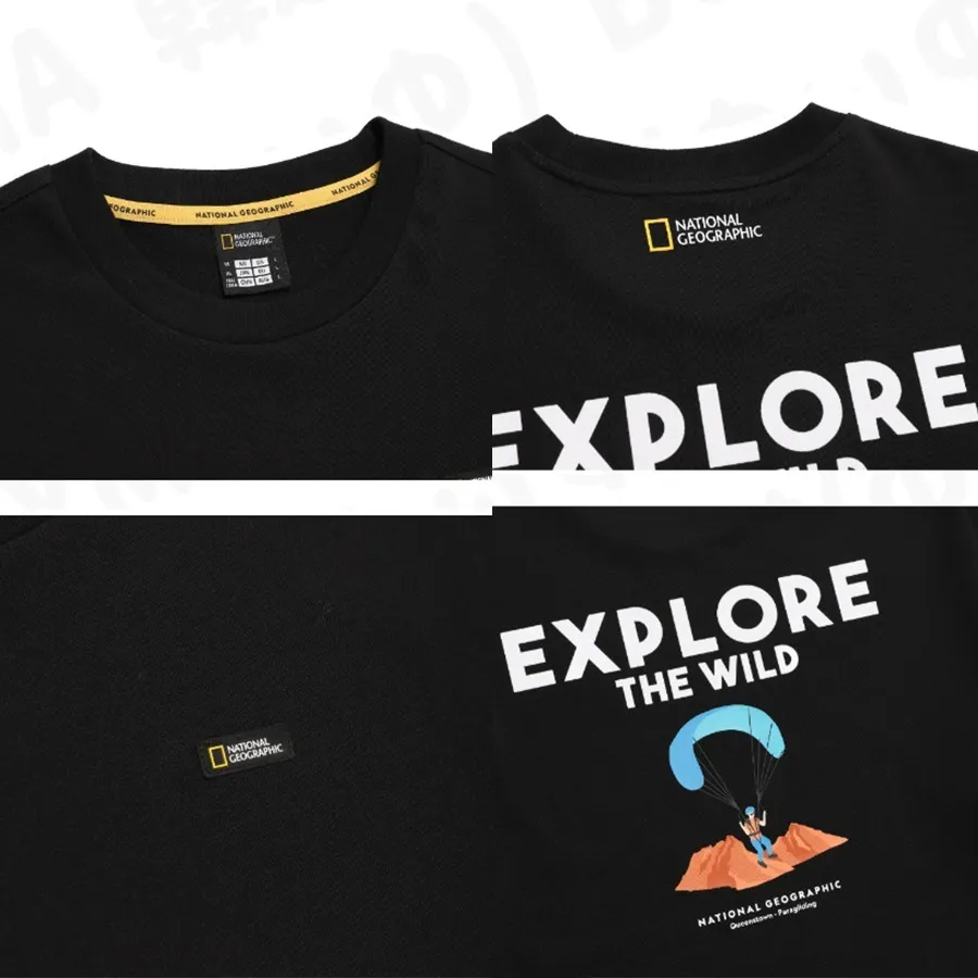 NATIONAL GEOGRAPHIC  |Unisex Street Style Logo T-Shirts