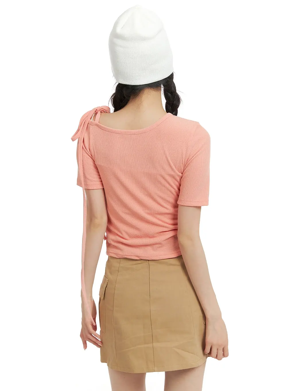 One Shoulder Strap Short Sleeve OM421