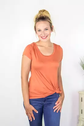 Orange Spice Short Sleeve Top